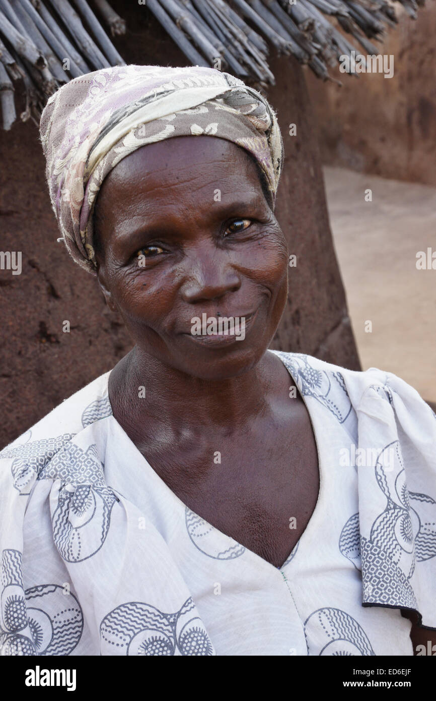 Donna di Gambaga, Ghana, Foto Stock