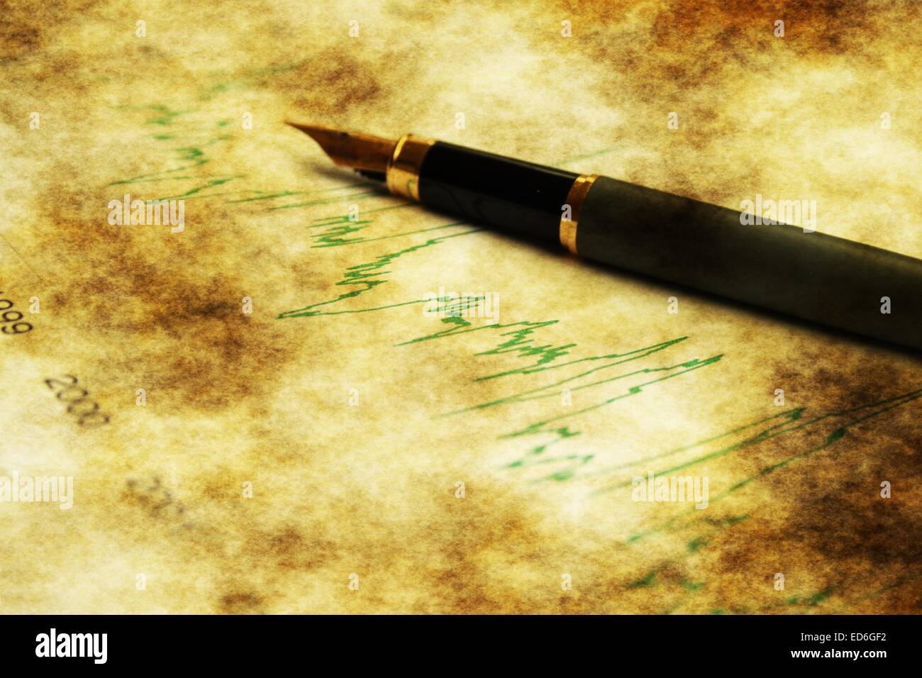 Il mercato azionario grafico Foto Stock