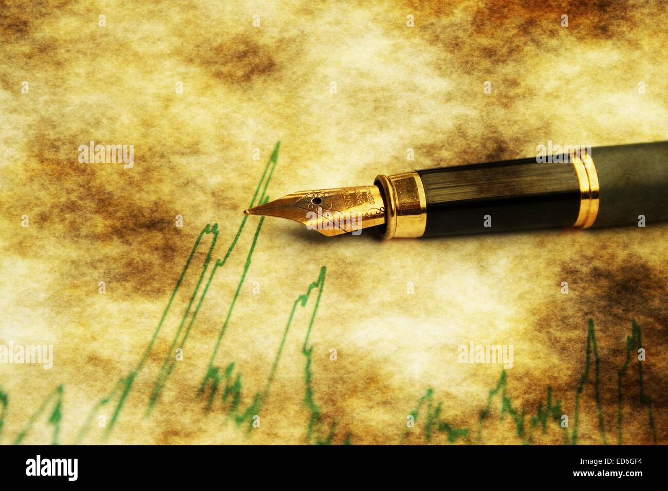 Il mercato azionario grafico Foto Stock