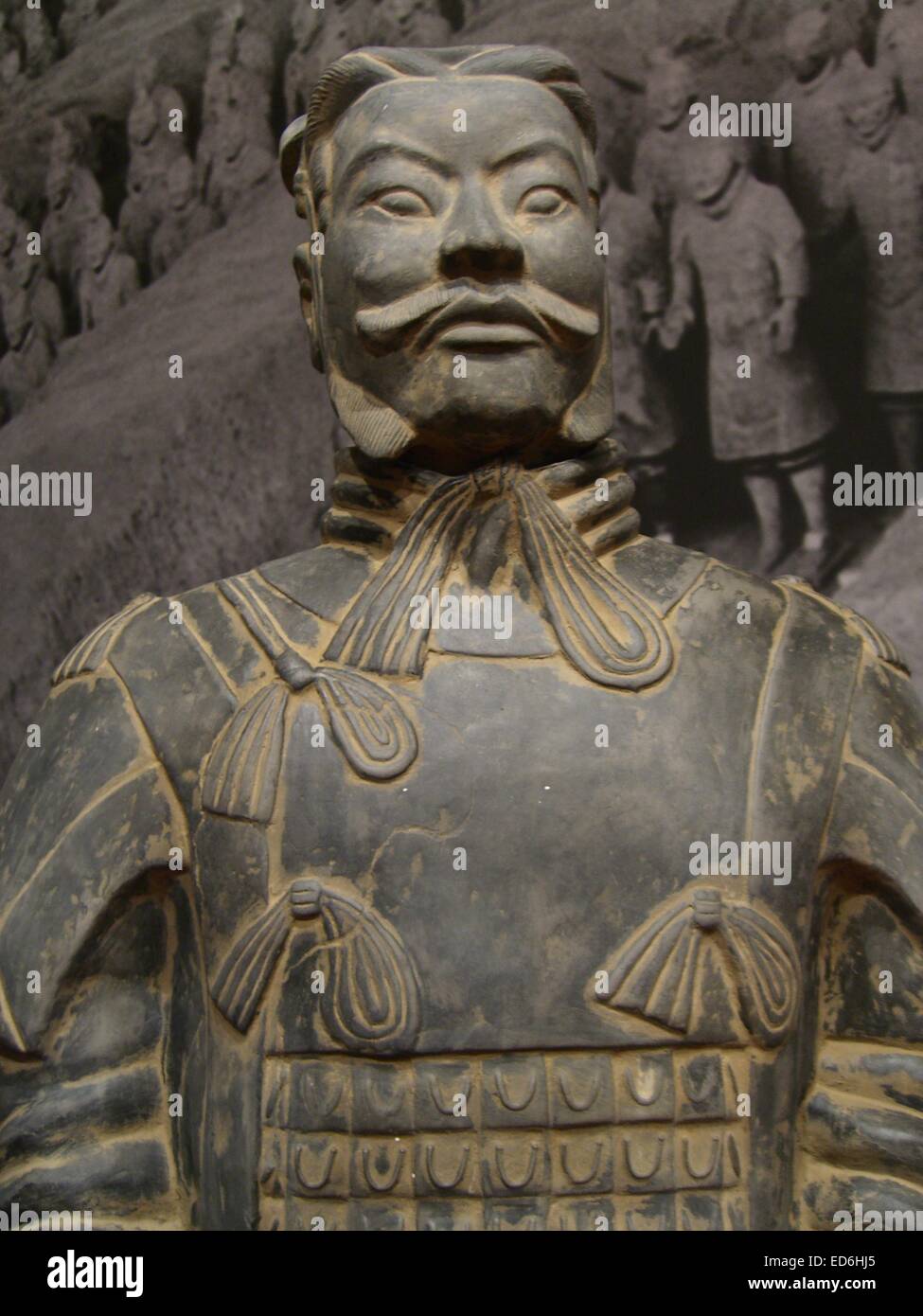 Guerriero di terracotta soldati dell esercito. X'ian. (Shanxi) P.R. della Cina Foto Stock