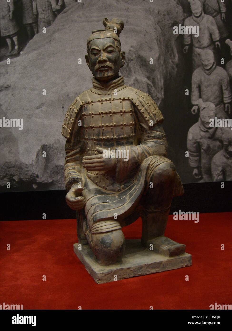 Guerriero di terracotta soldati dell esercito. X'ian. (Shanxi) P.R. della Cina Foto Stock