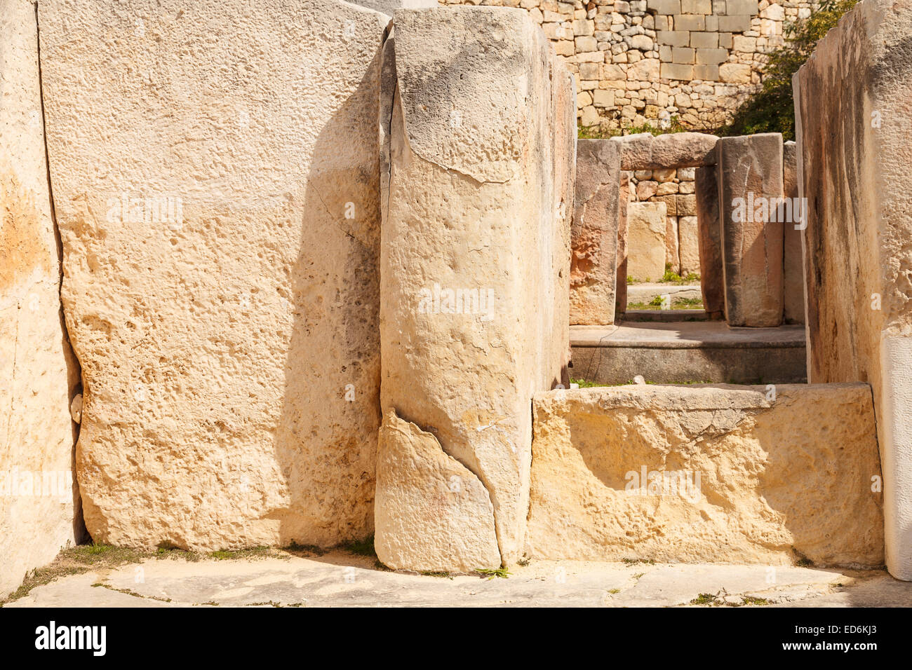 Templi di Tarxien. Tarxien. Isola di Malta. Repubblica di Malta. Europa Foto Stock