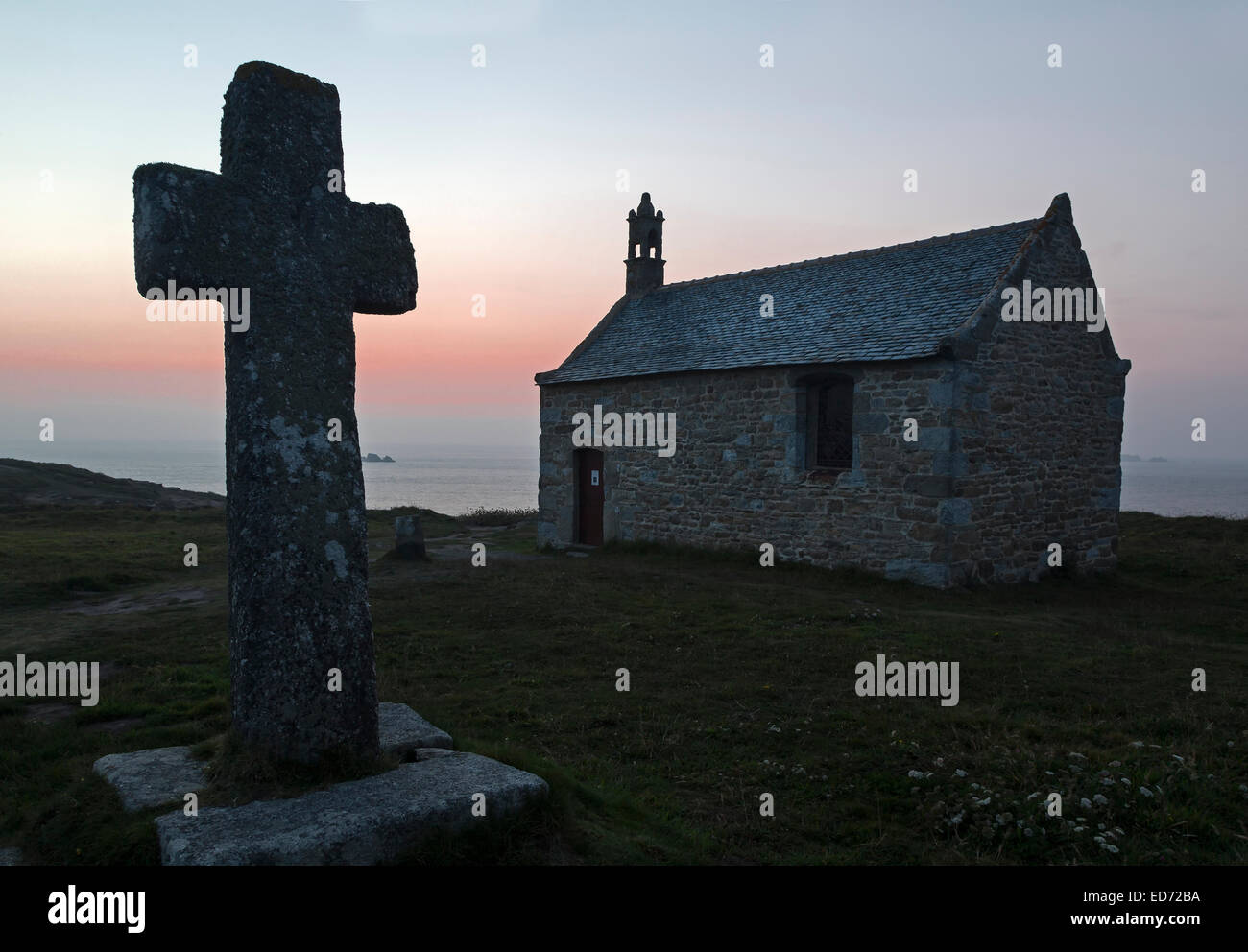 Cappella di San Sansone in Landunvez, Bretagna, Francia, Europa Foto Stock