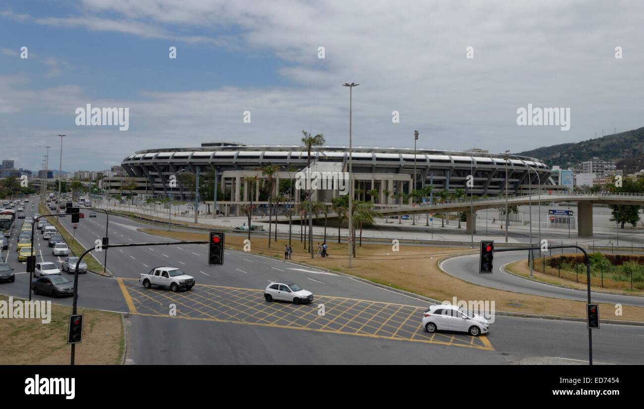 L'Estádio Jornalista Mário Filho, o Maracana Stadium, Rio de Janeiro, Brasile Foto Stock