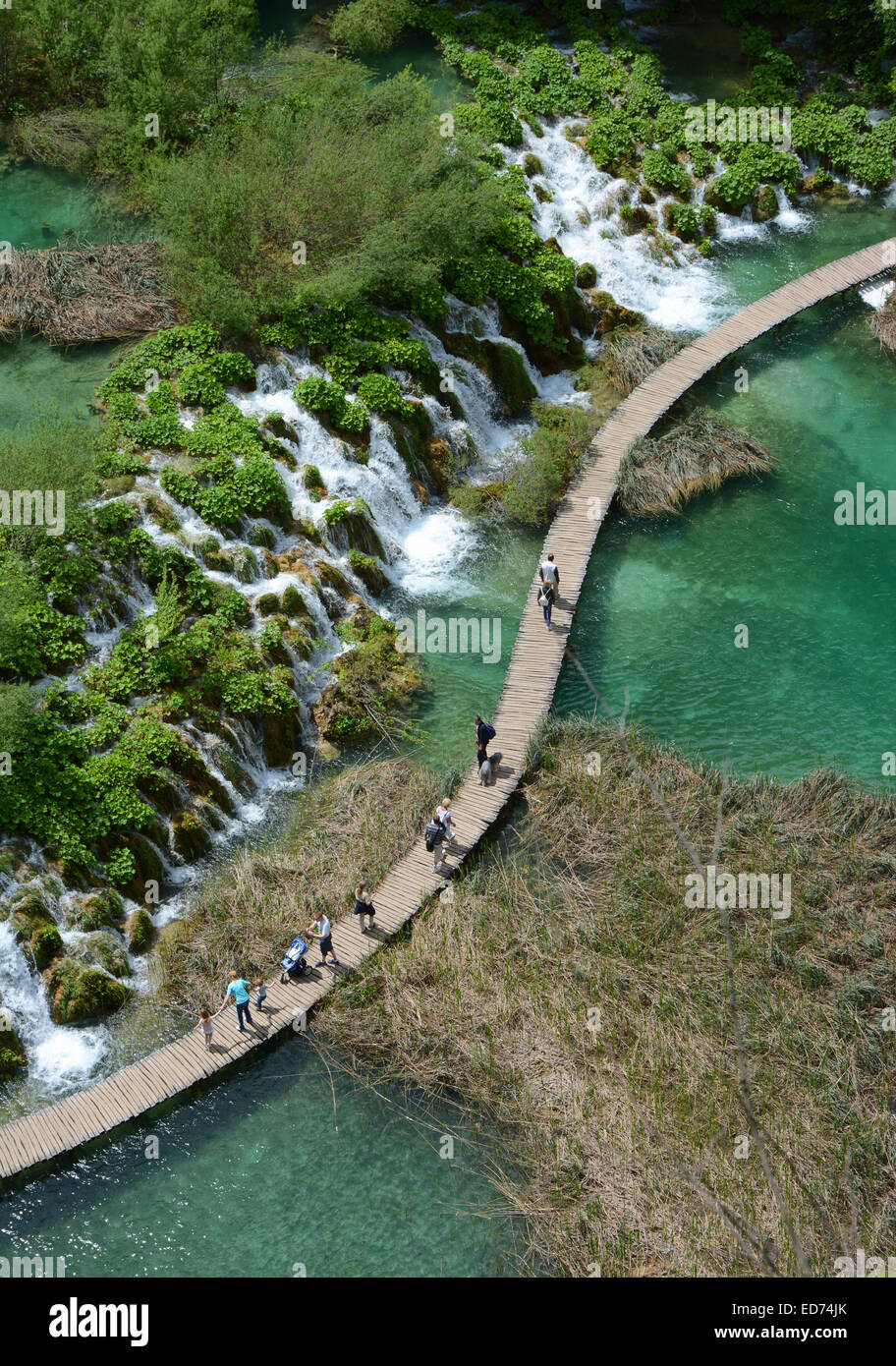 I laghi di Plitvice, Croazia Foto Stock