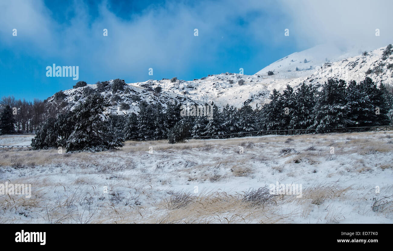 Sicilia, Italia. Il 30 dicembre, 2014. Nuovo anno di congelamento in Sicilia. Foto Stock