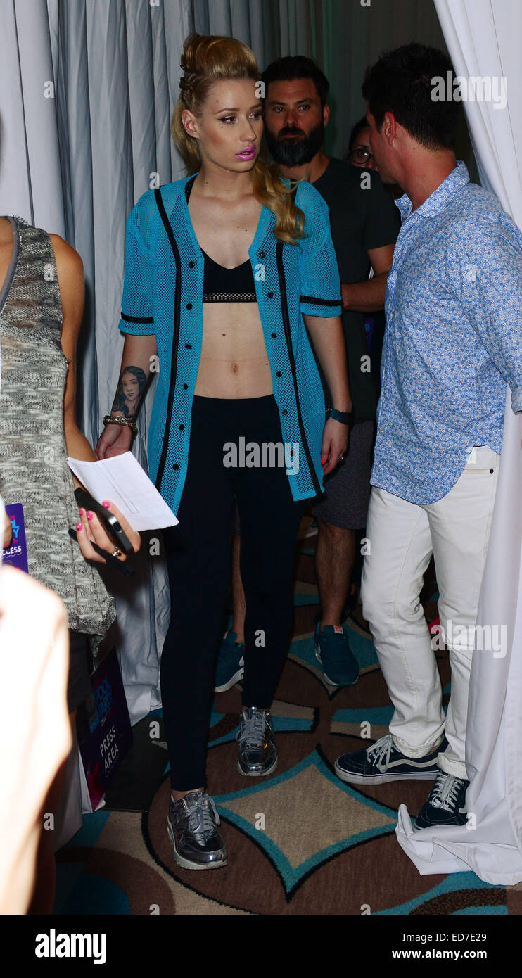 3° iHeartRadio annuale Ultimate party in piscina presentato da Visit Florida a Fontainebleau Miami Beach con: Iggy Azalea dove: Miami Beach, Florida, Stati Uniti quando: 27 Giu 2014 Foto Stock