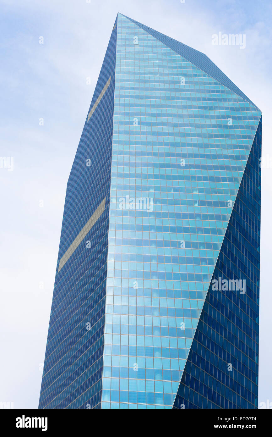 Levent, distretto finanziario e degli affari di Istanbul grattacielo Soyak Tower Center moderno in vetro ad Istanbul in Turchia Foto Stock