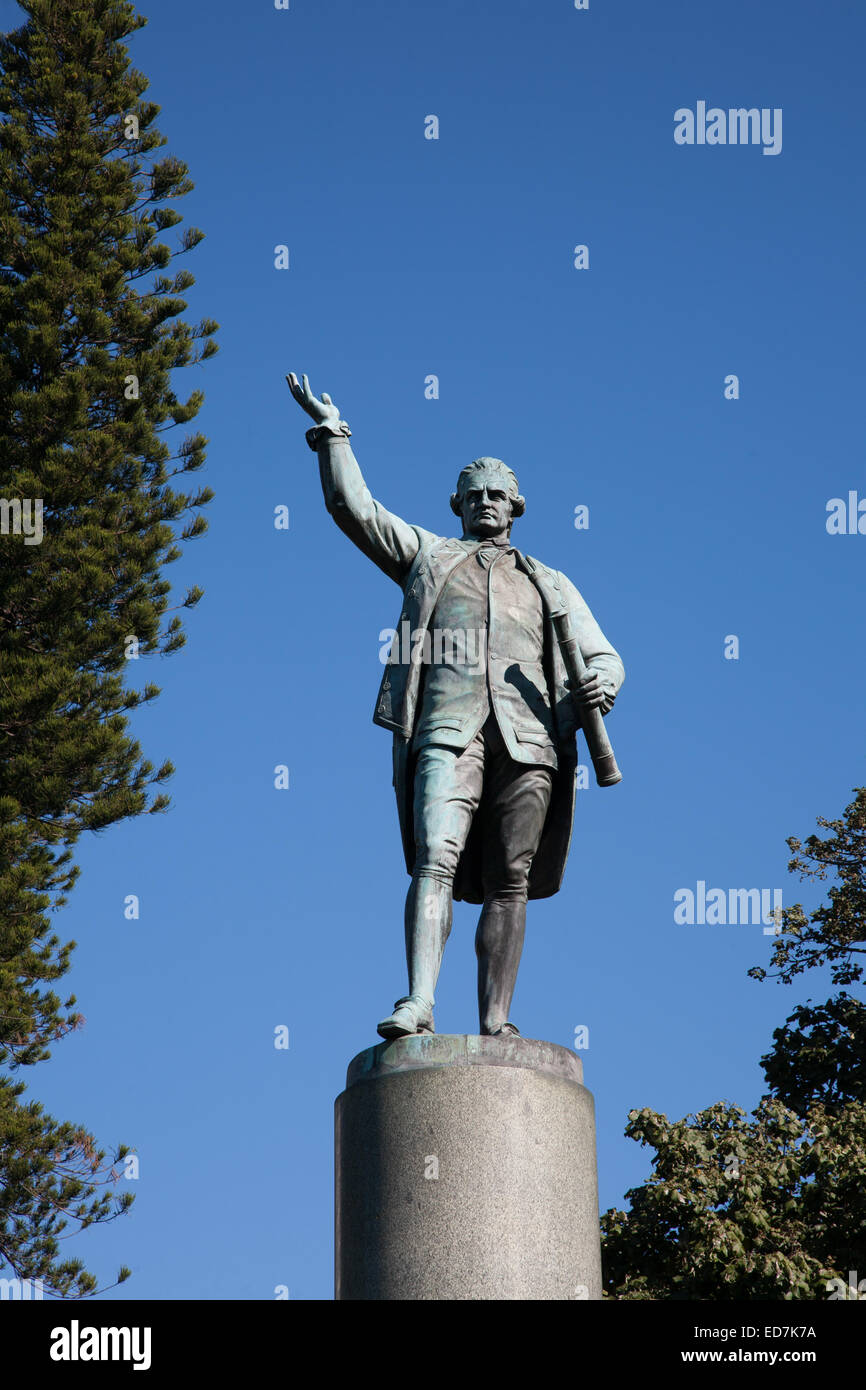 Monumento al capitano James Cook in Hyde Park Sydney Australia Foto Stock