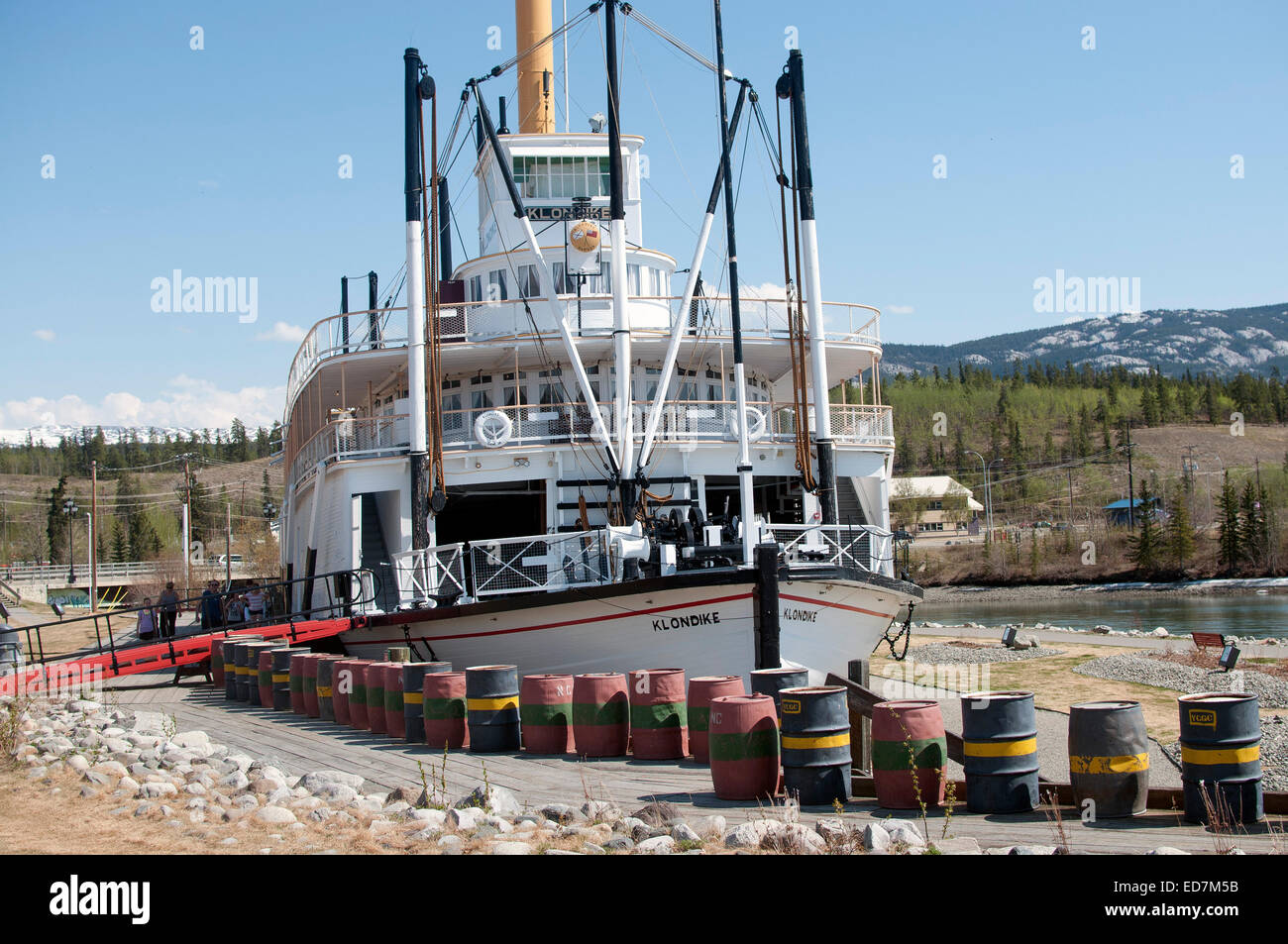 La S. S. Klondike sul fiume di Yukon nel Cavallo Bianco Yukon Territory Foto Stock