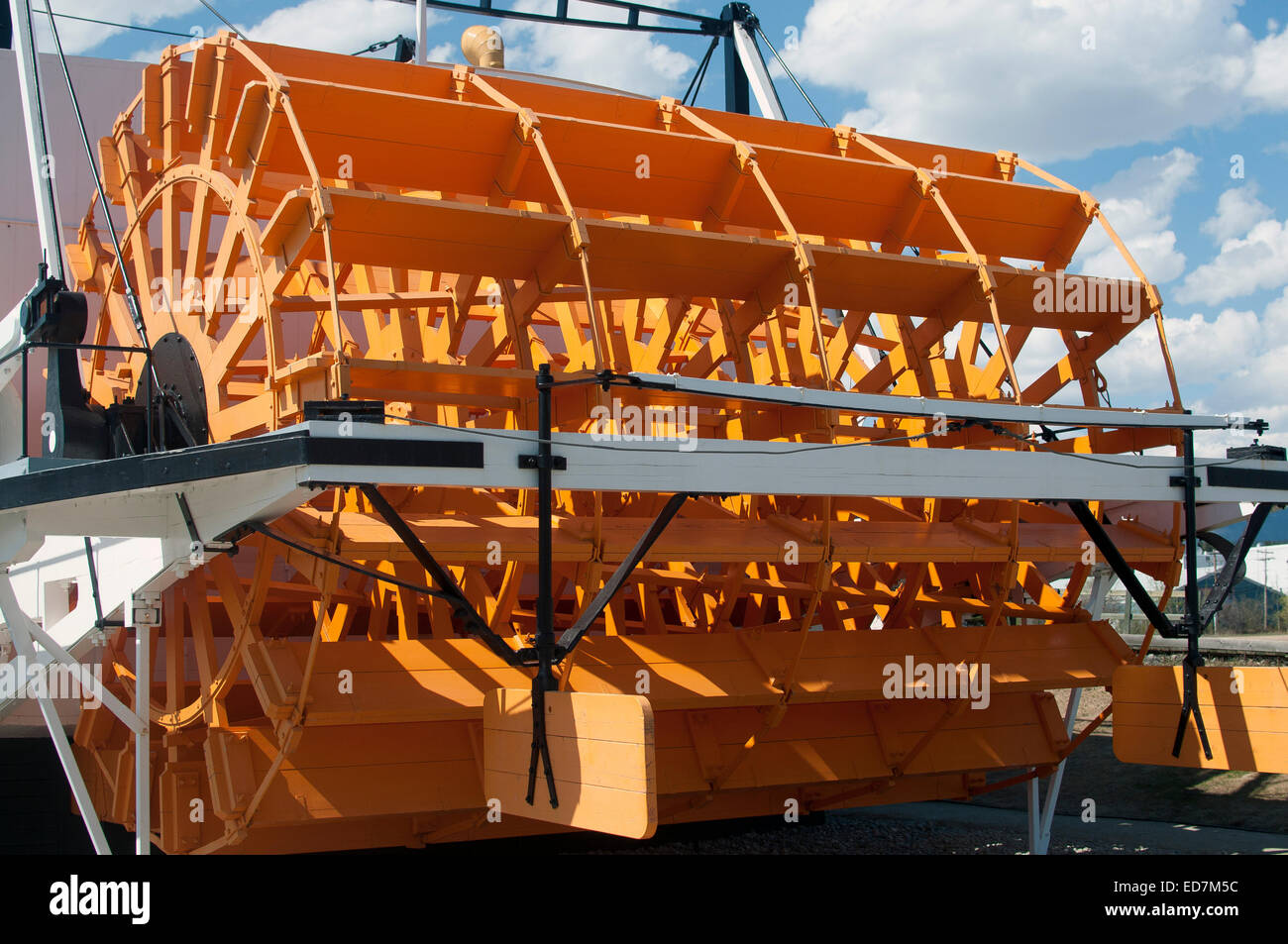 Ruote a pale sulla S. S. Klondike in White Horse Yukon Territory Foto Stock