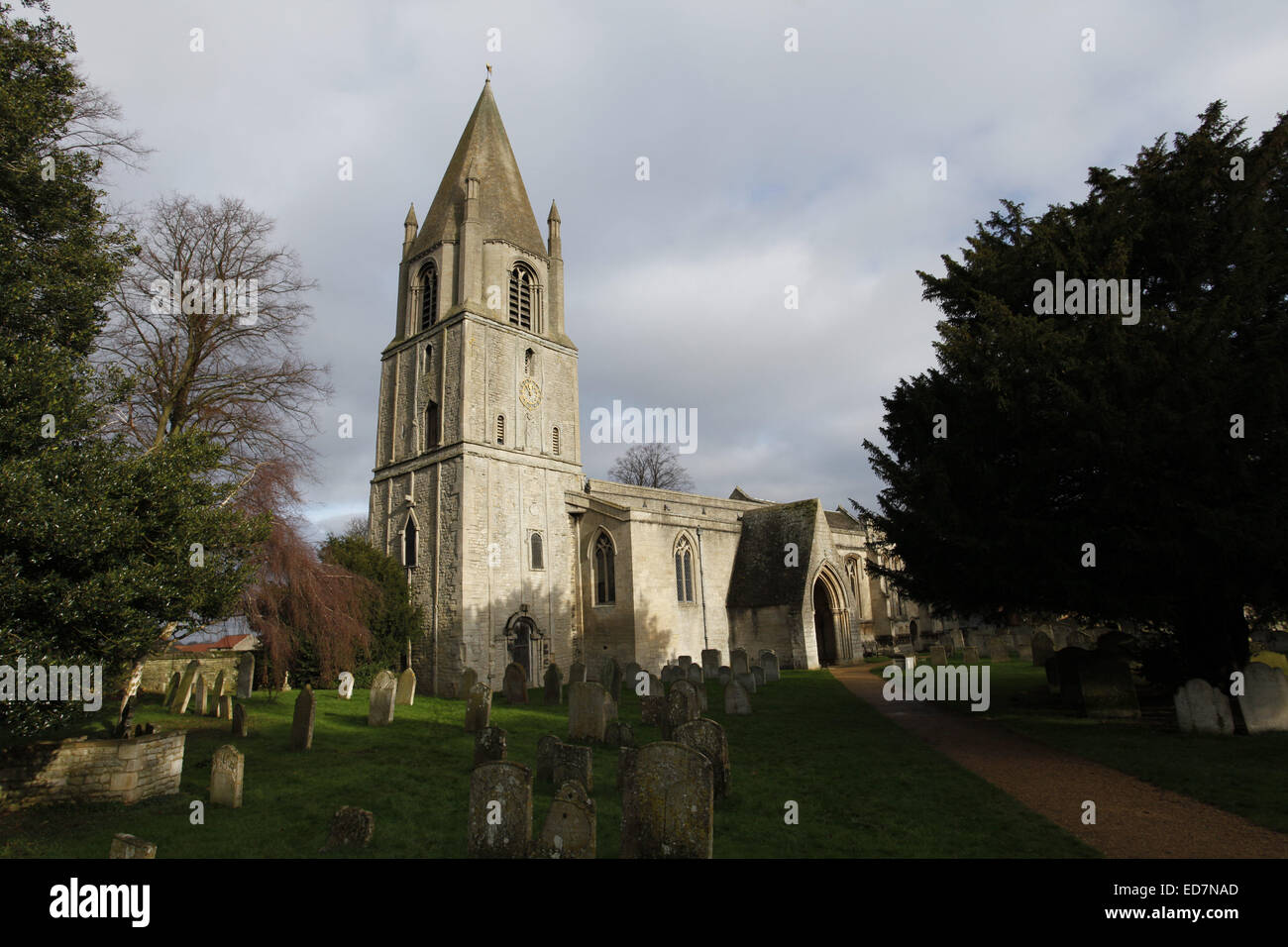 San Giovanni Battista, Chiesa anglosassone, Barnack, Northamptonshire Foto Stock