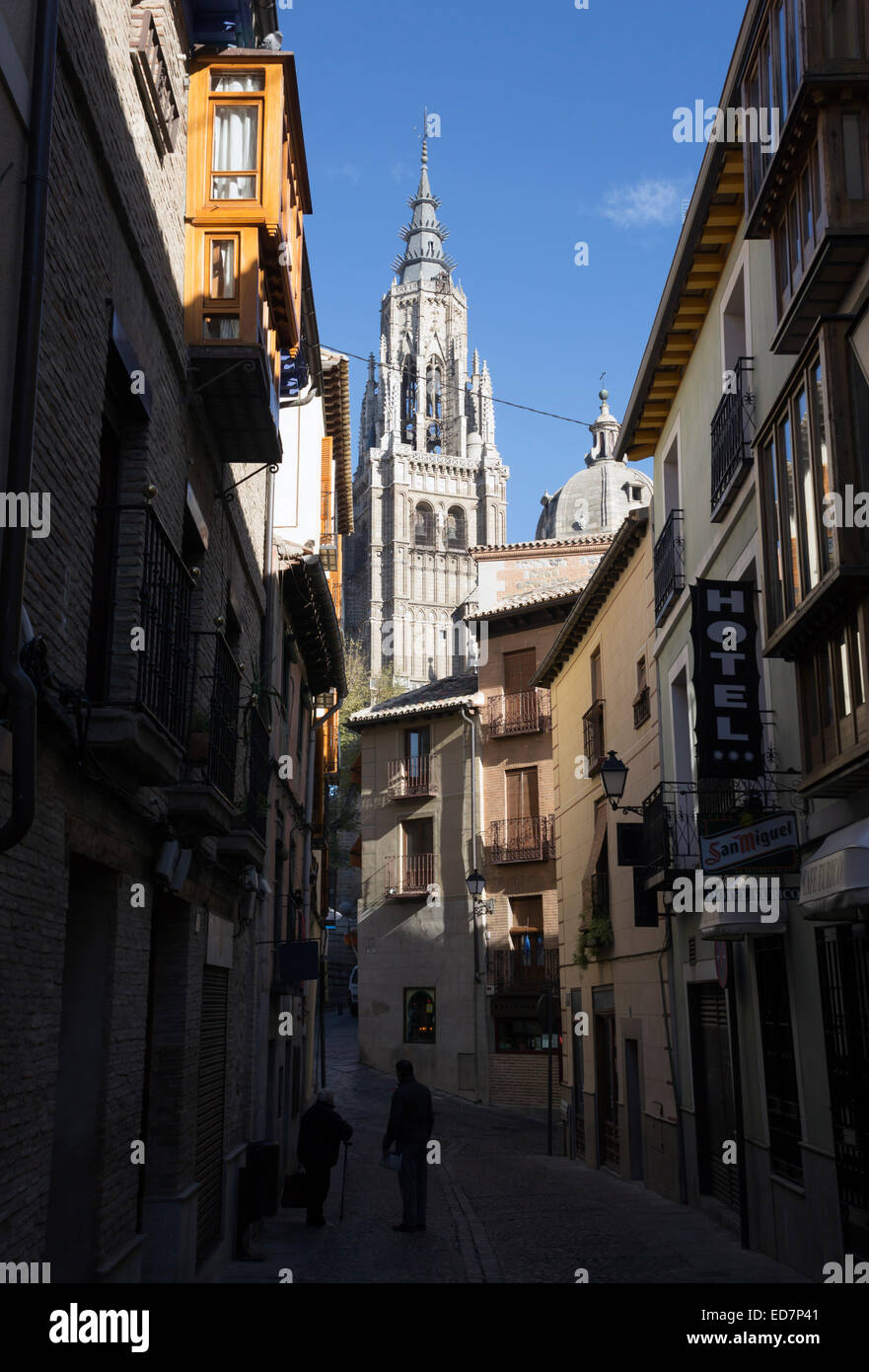 Toledo, Castilla-la Mancha, in Spagna. Il Primate Cattedrale di Santa Maria di Toledo. Foto Stock