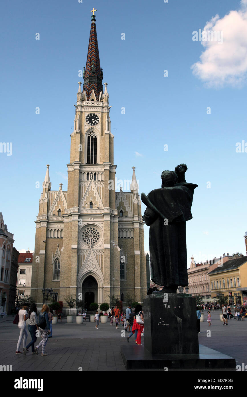 Il nome di Maria la Chiesa in Novy Sad, Serbia. La chiesa è conosciuta localmente come la cattedrale. Foto Stock