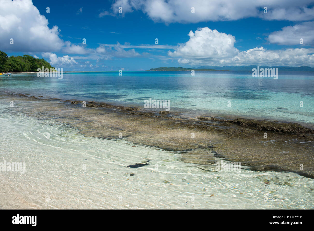 La Melanesia, Makira-Ulawa Provincia, Isole Salomone, isola di Owaraha o Owa Raha (precedentemente noto come Santa Ana). Foto Stock
