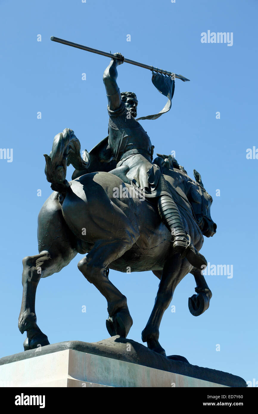 " El Cid Campeador' scultura, da Anna Hyatt Huntington, Balboa Park, San Diego, California USA Foto Stock