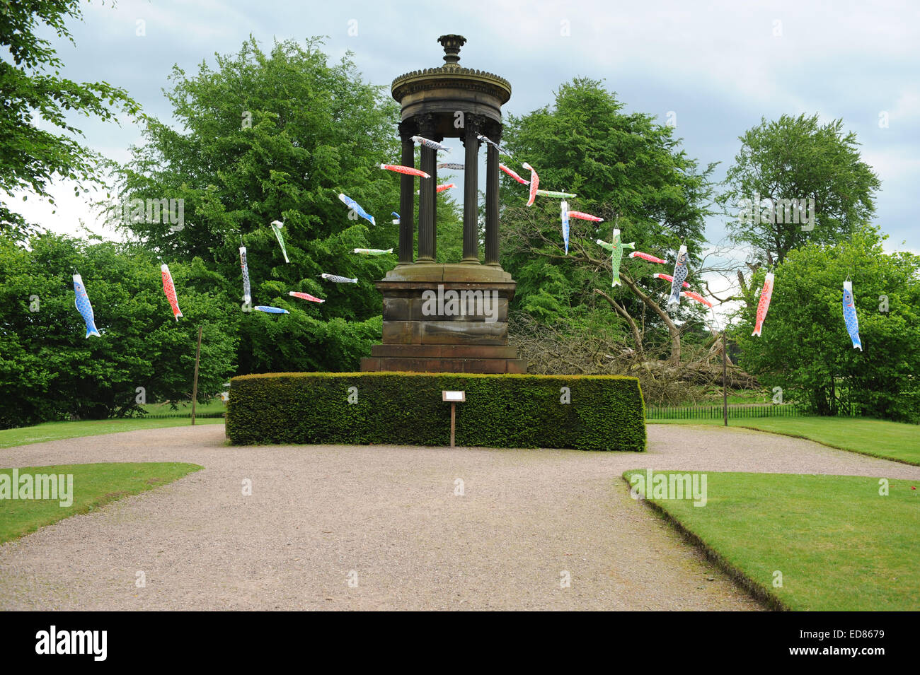 Giardini formali di Tatton Park a Knutsford, Cheshire, Inghilterra, Regno Unito Foto Stock