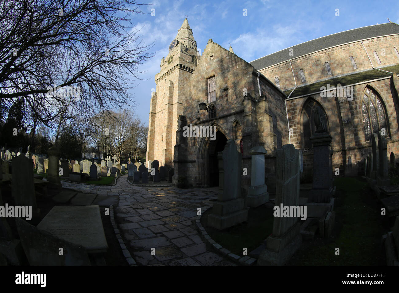 Saint Machar la cattedrale e cimitero - città di Aberdeen - Scozia - UK Foto Stock