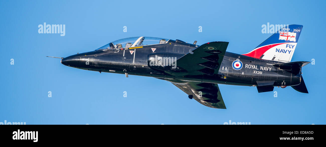 736 Squadrone Royal Navy Hawk T1 Jet Foto Stock