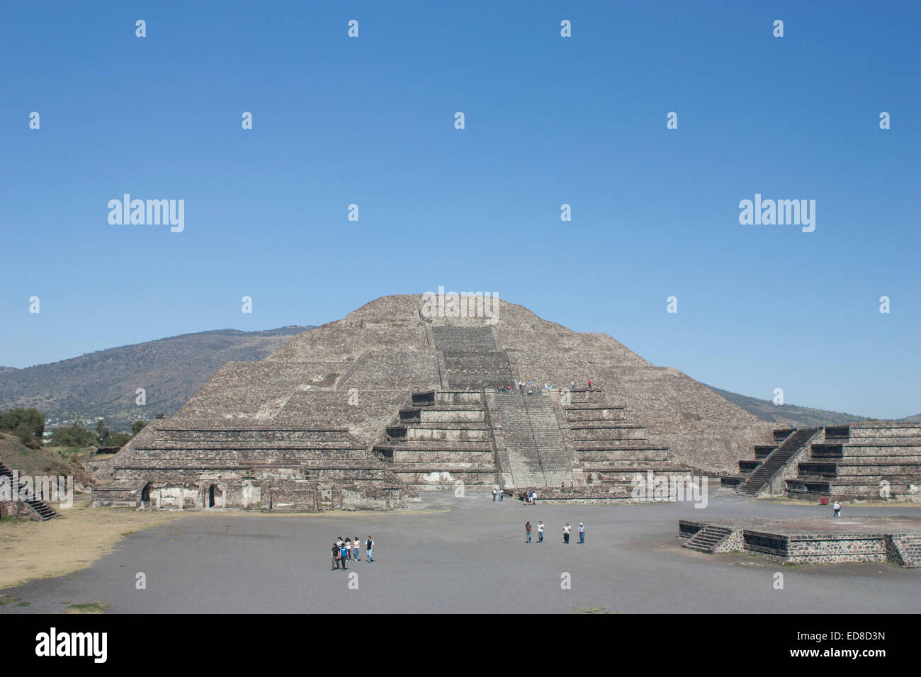 Messico, Stato del Messico,Teotihuacan, Piramide della Luna Foto Stock