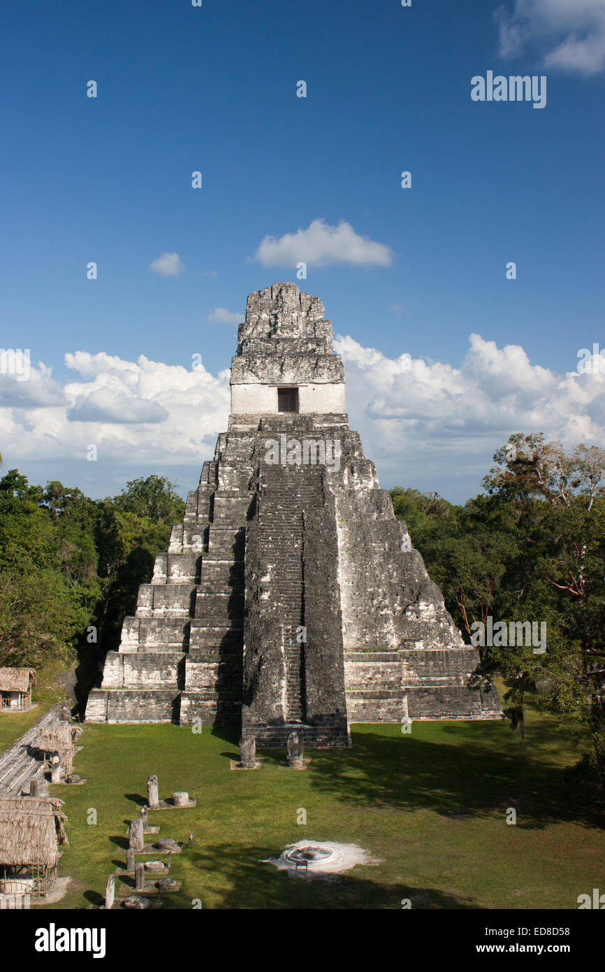Guatemala, Peten Provincia, il Parco Nazionale di Tikal, tempio mi Foto Stock