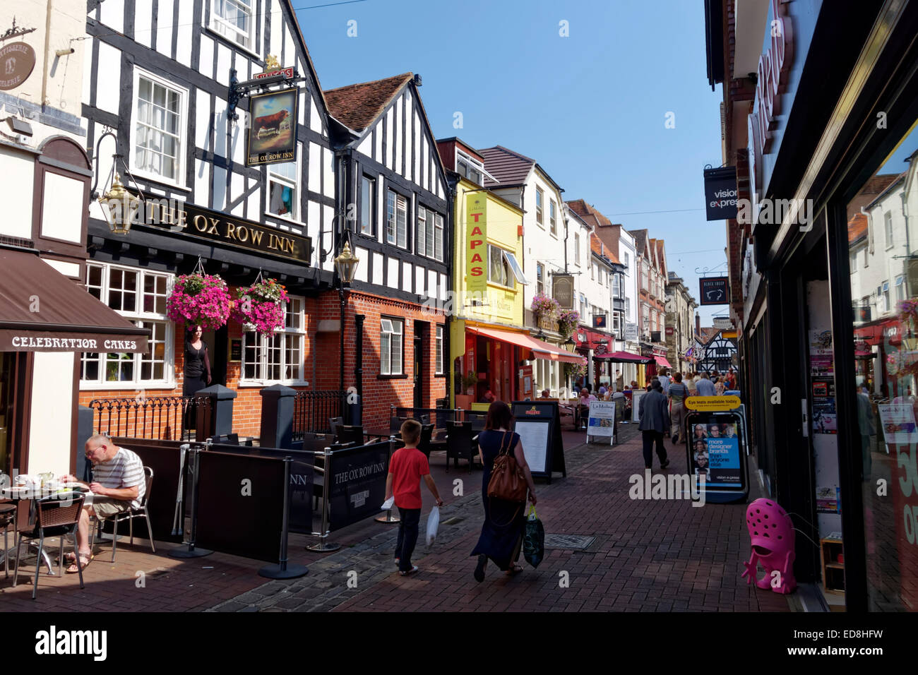 Butcher Row, Salisbury, Wiltshire, Regno Unito. Foto Stock