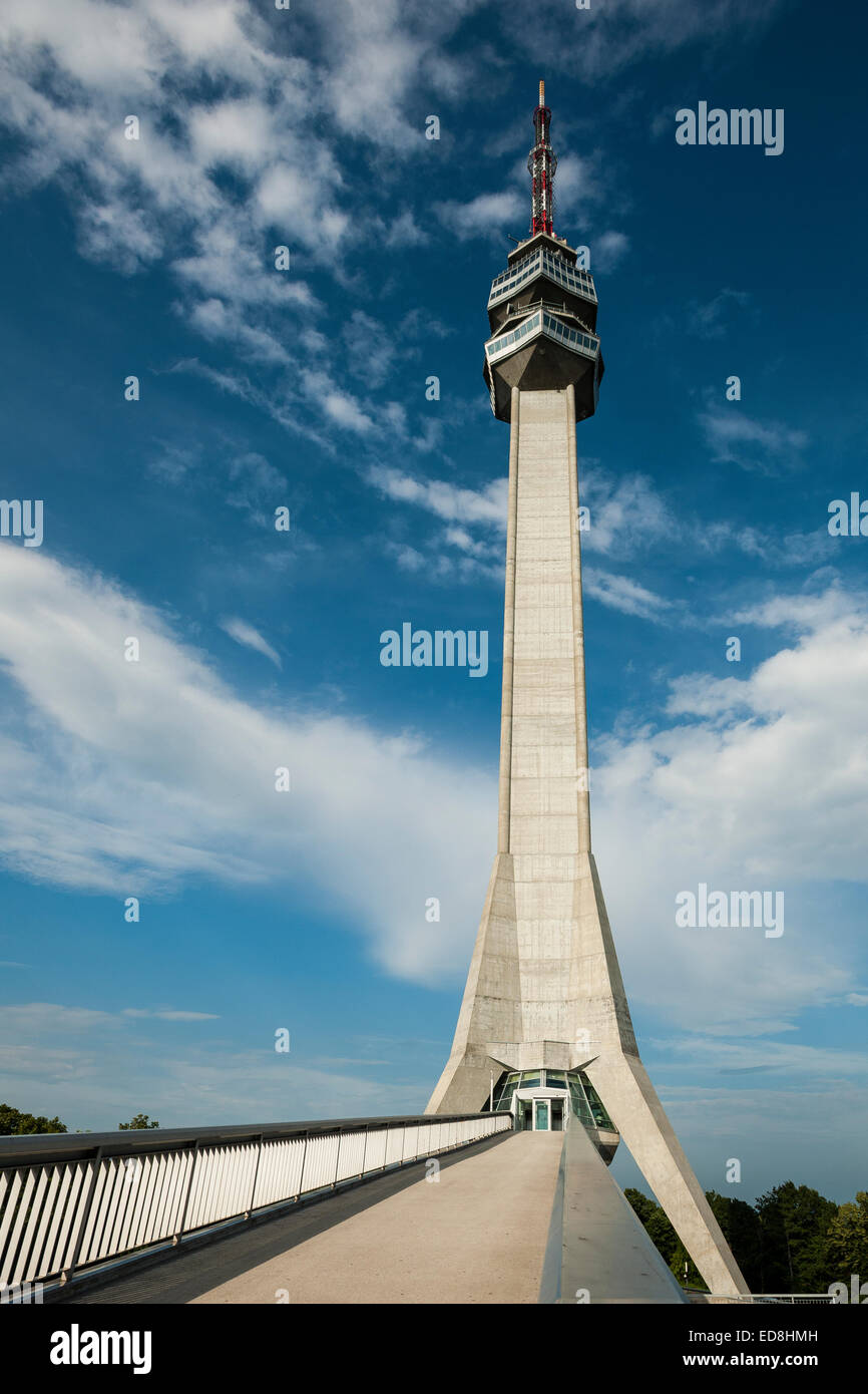 Avala TV tower , Belgrado, Serbia Foto Stock
