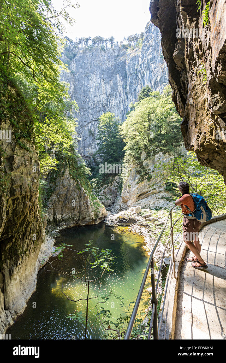 Gola a Skocjanske jame grotta, Slovenia Foto Stock