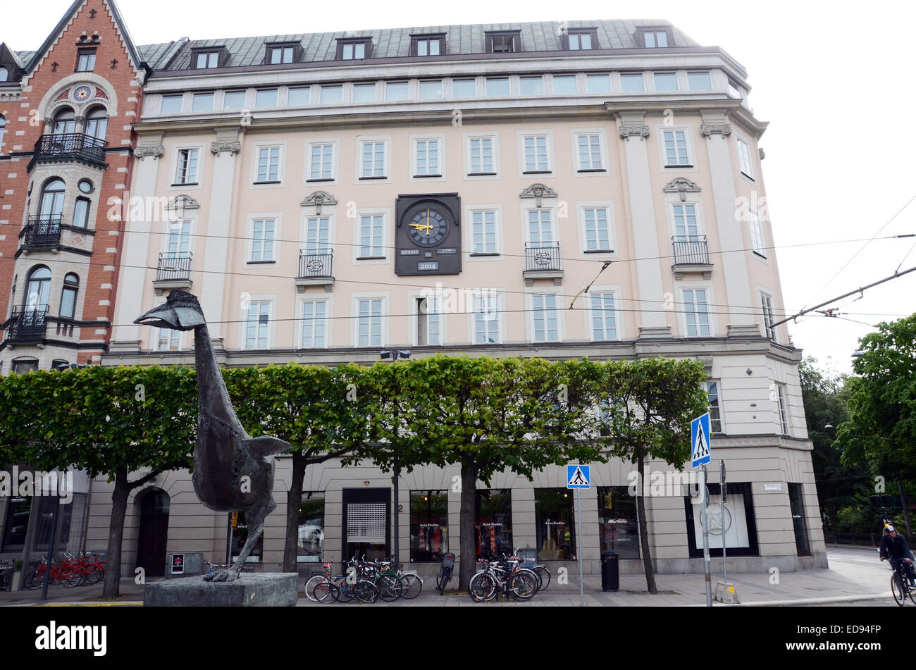 L'ex edificio Kreditbanken a Norrmalmstorg natali ot il termine sindrome di Stoccolma Foto Stock