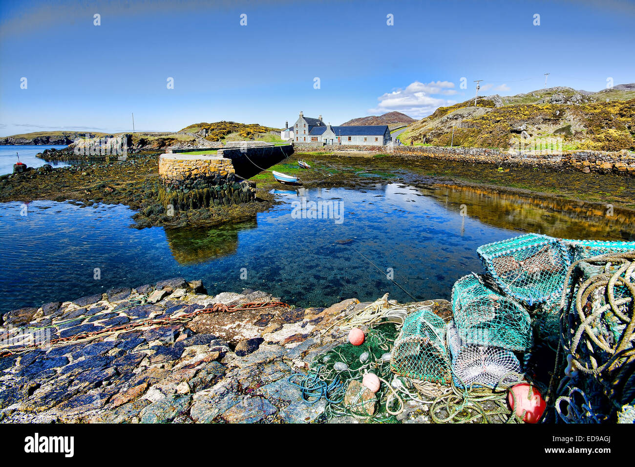 Isola di Lewis, Isle of Harris, Berneray, Northa e Sud Uist, Eriskay, Barra e Vatersay Foto Stock