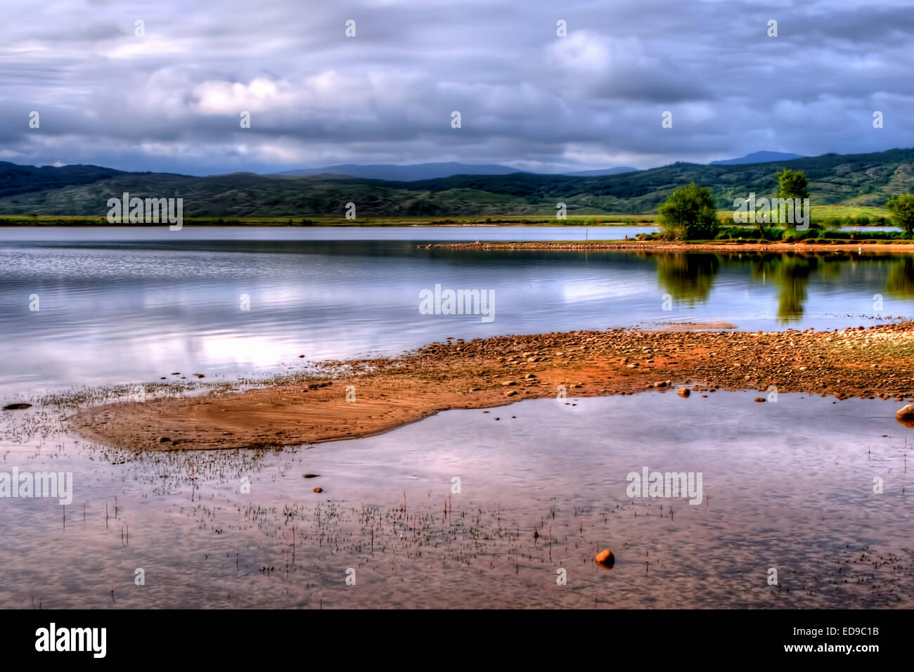 Sulle sponde del Loch Shiel nelle Highlands della Scozia a Langal. Foto Stock