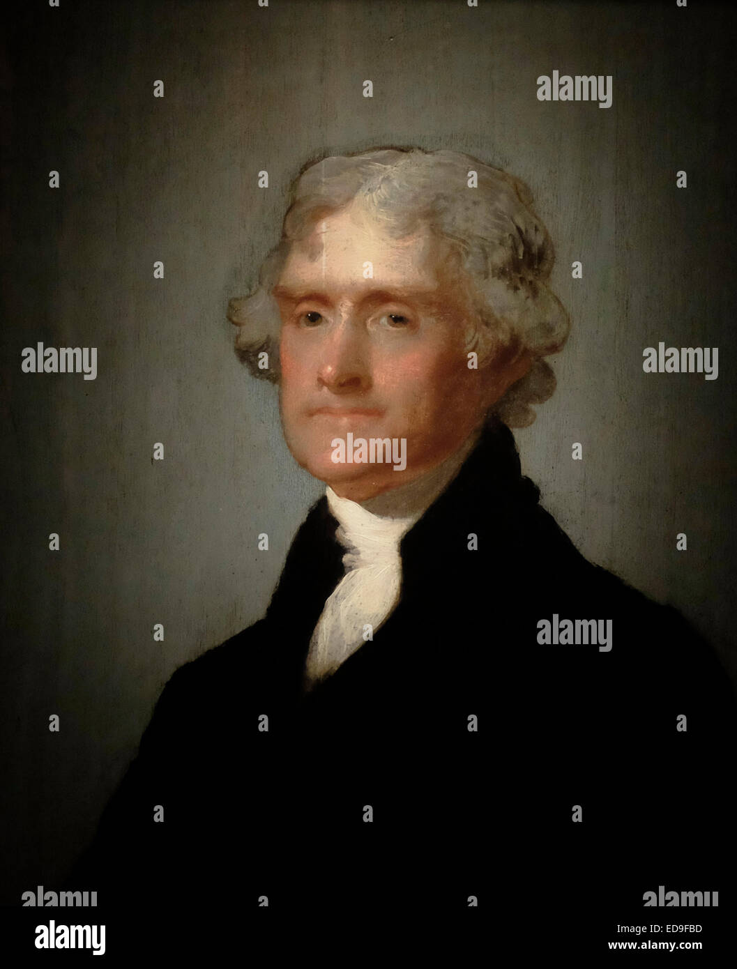 Thomas Jefferson - Gilbert Stuart 1805 Foto Stock