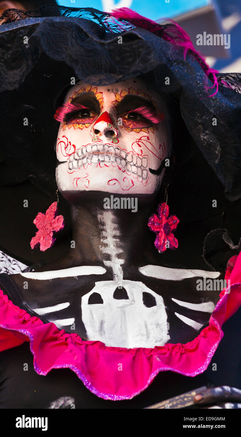 LA CALAVERA CATRINA o eleganti cranio, è l'icona del giorno dei morti - Guanajuato, Messico Foto Stock