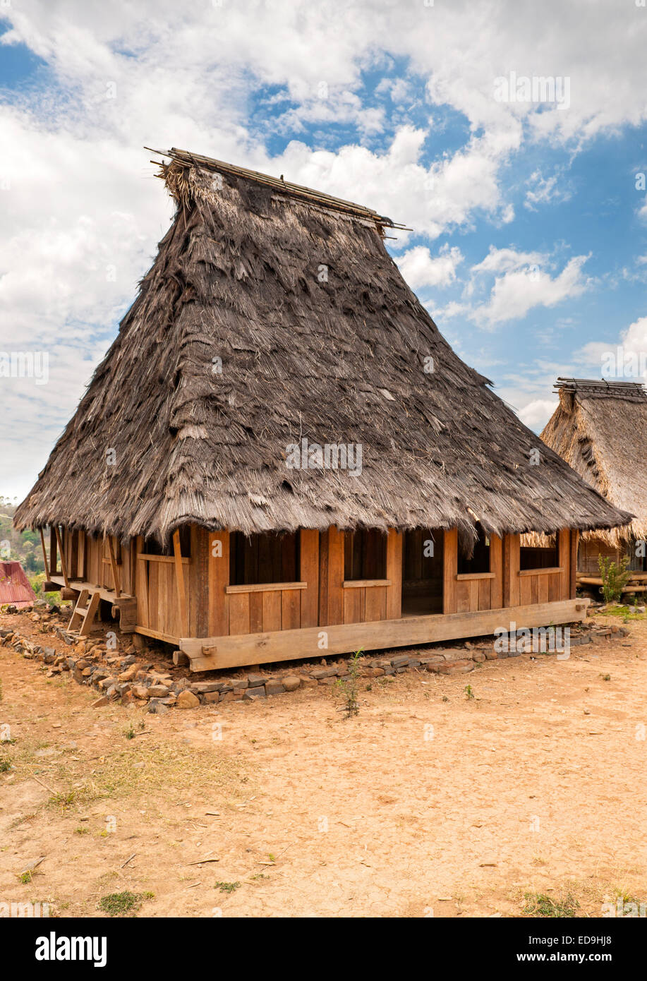 Wologai villaggio tradizionale, sull isola di Flores, Indonesia. Foto Stock