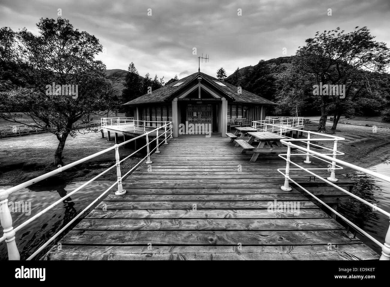 Ullswater nel Parco Nazionale del Distretto dei Laghi, Cumbria Foto Stock