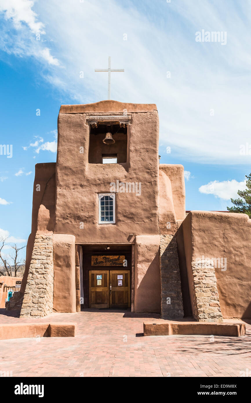 Chiesa di San Miguel, Santa Fe, New Mexico Foto Stock