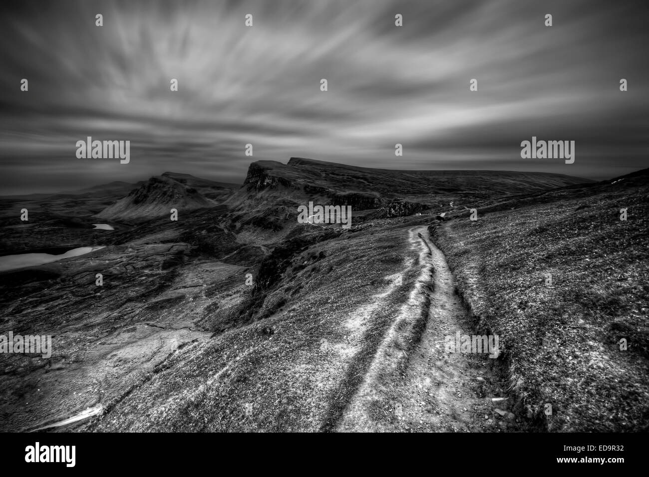 Quiraing, Isola di Skye in Scozia Foto Stock