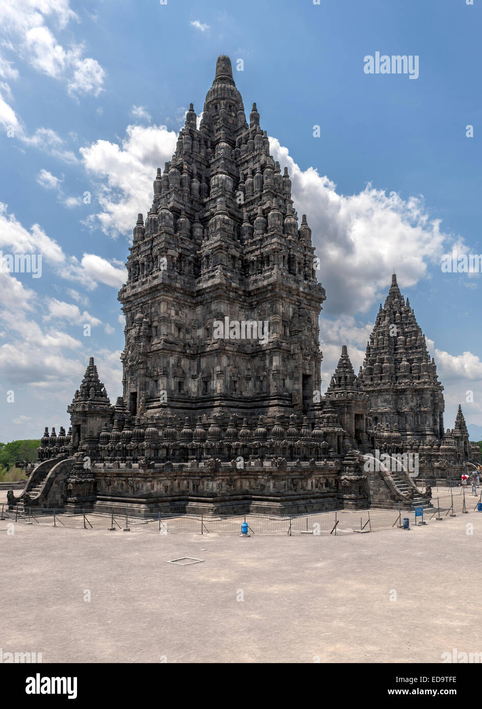 Il tempio di Shiva di Prambanan, un 9th-secolo tempio indù vicino a Yogyakarta in Java centrale, Indonesia. Foto Stock