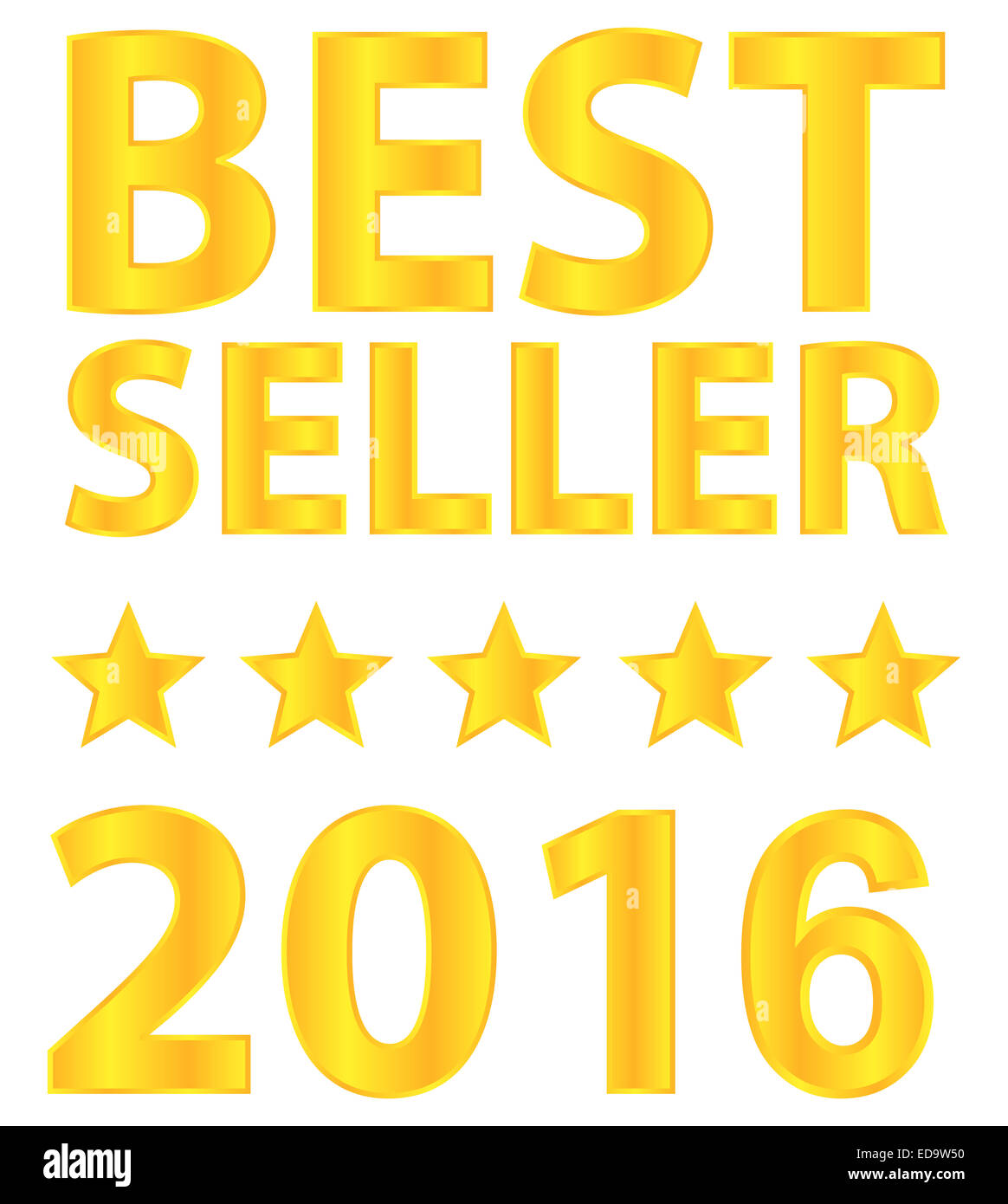 Miglior venditore di cinque Star Award isolato di badge Foto Stock