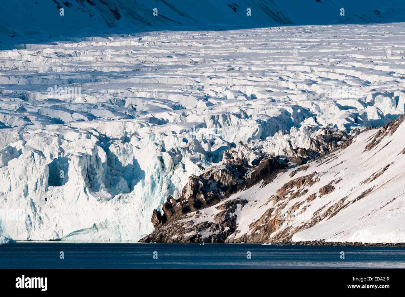 Maddalena fiordo, Spitzbergen, isole Svalbard, Norvegia Foto Stock