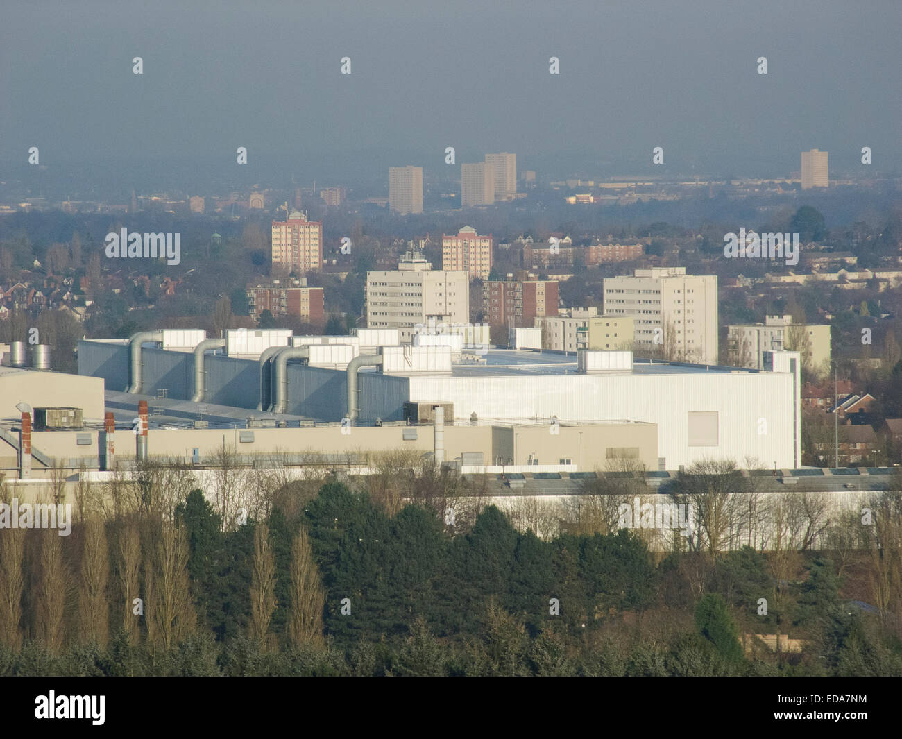 SAIC Cina MG Automobile impianto, Lowhill Lane, Longbridge, Birmingham, West Midlands, England, Regno Unito Foto Stock