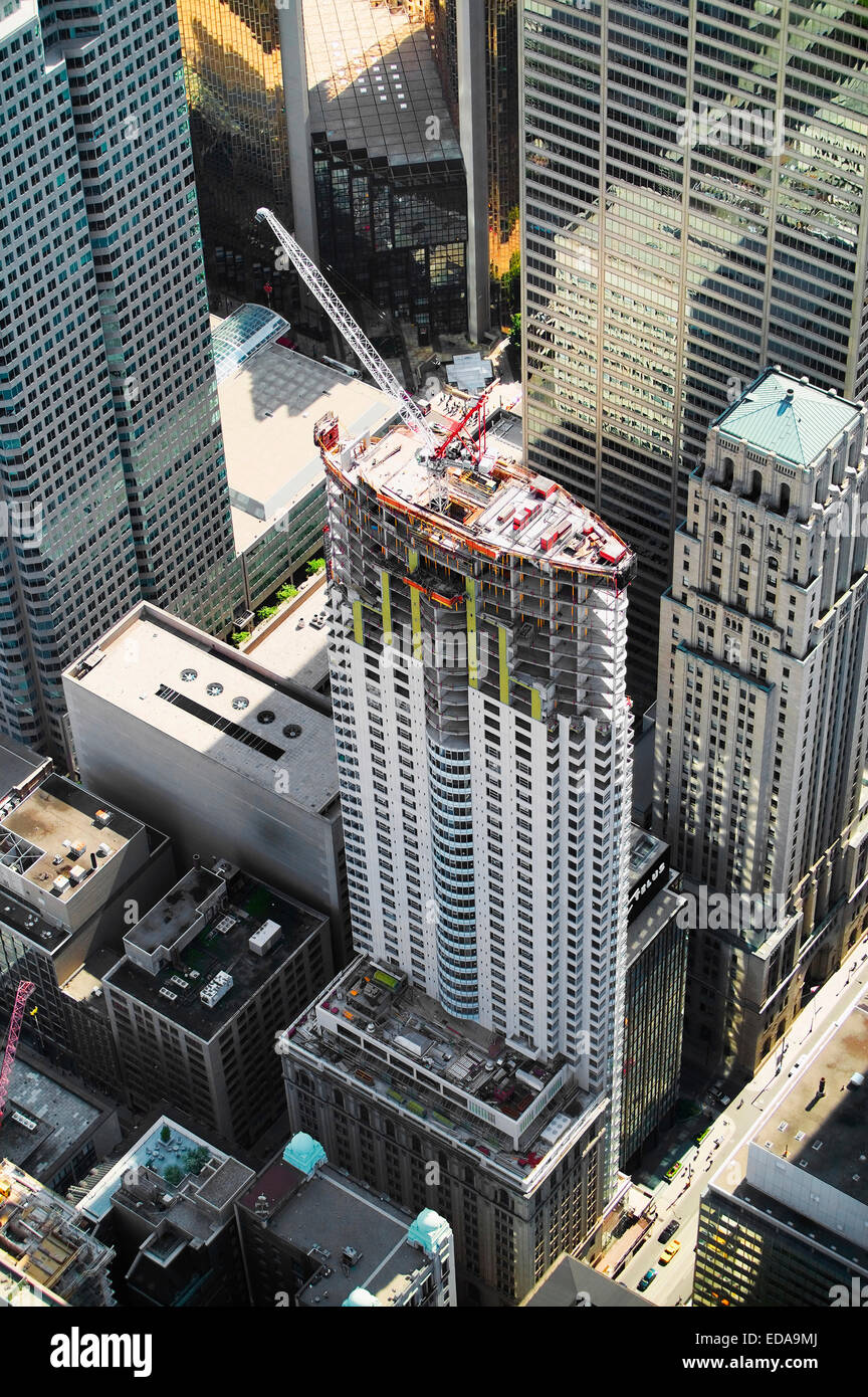 Vista aerea di Toronto quartiere degli affari Foto Stock