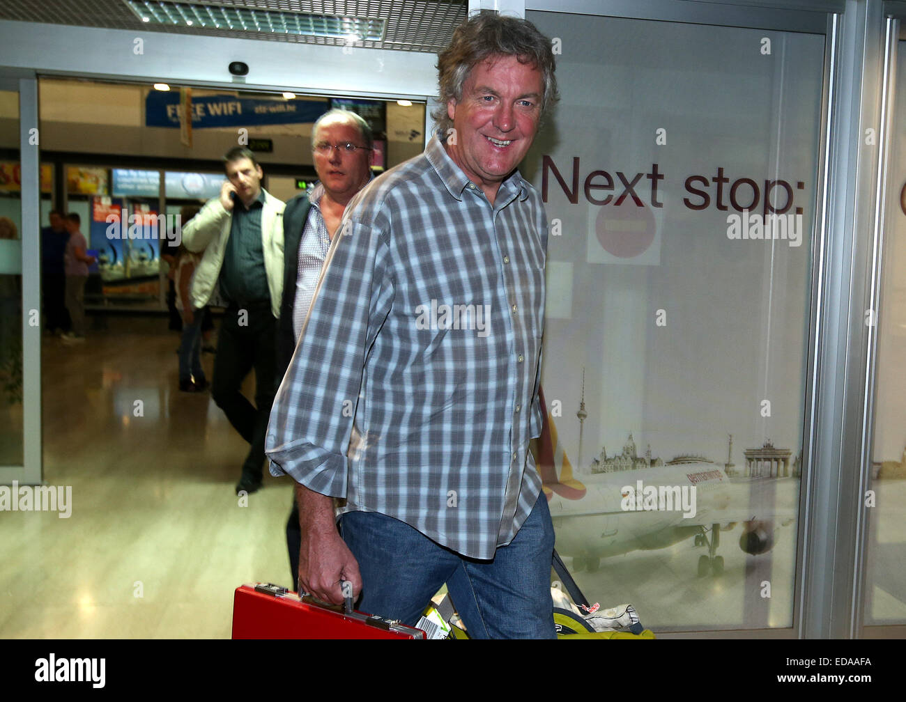 Top Gear presentatori arriva a Zagabria per la marcia superiore Live tour presentano: James può dove: Zagabria, Croazia quando: 01 Lug 2014 Foto Stock