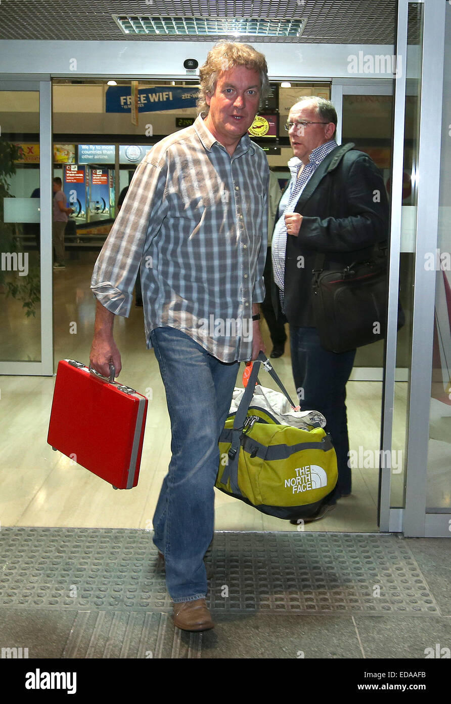 Top Gear presentatori arriva a Zagabria per la marcia superiore Live tour presentano: James può dove: Zagabria, Croazia quando: 01 Lug 2014 Foto Stock