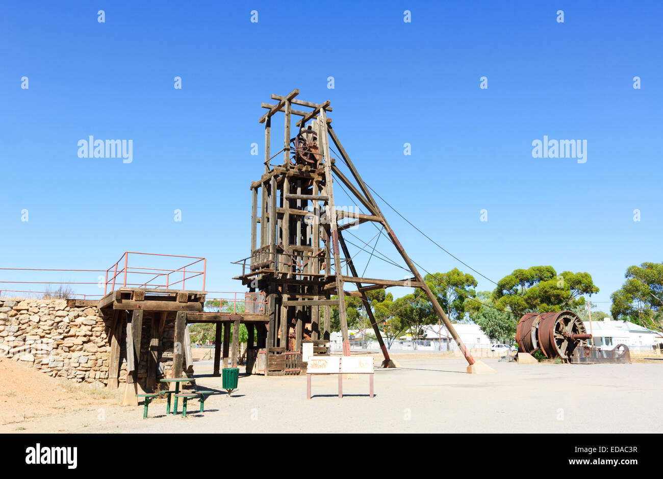 Kintore Headframe, Broken Hill, Nuovo Galles del Sud, NSW, Australia Foto Stock