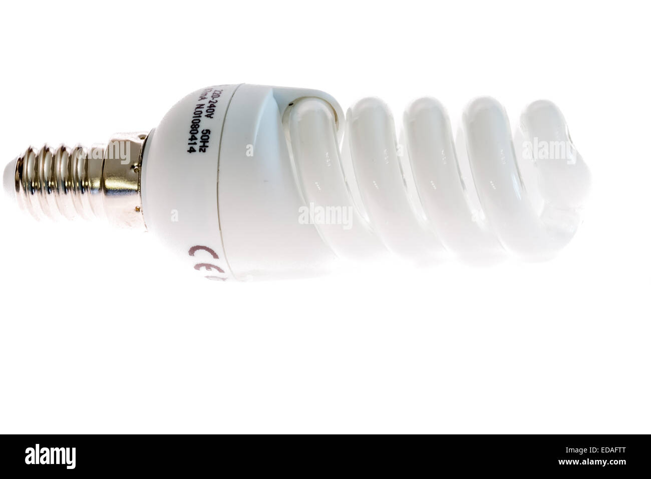 Fluorescente lampada risparmio di varie potenze e forma Foto Stock