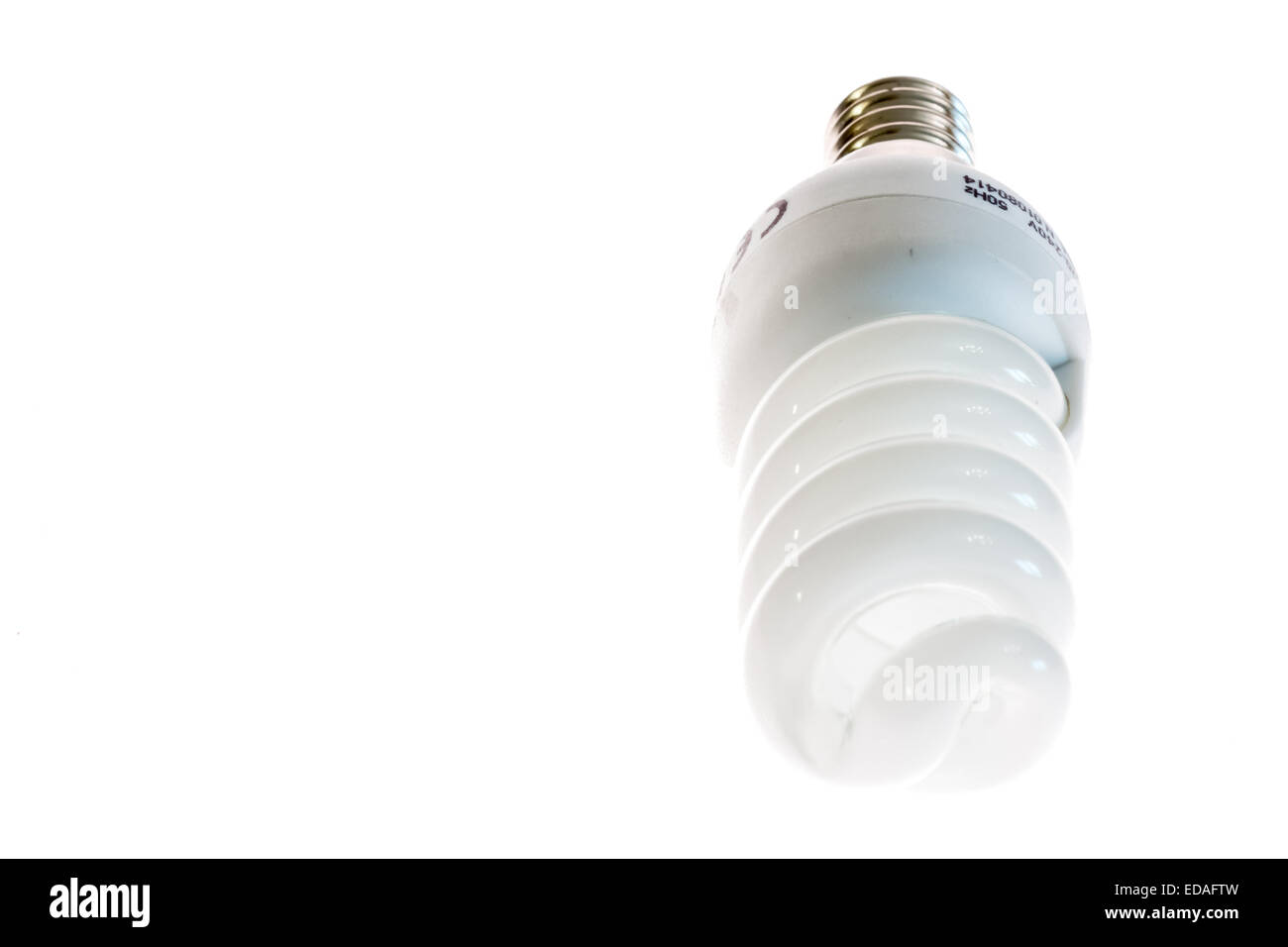 Fluorescente lampada risparmio di varie potenze e forma Foto Stock