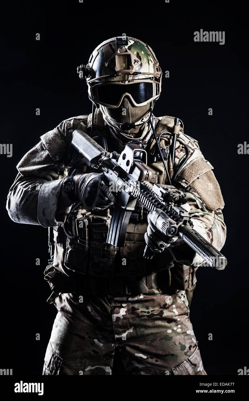 Le forze speciali soldato Foto Stock