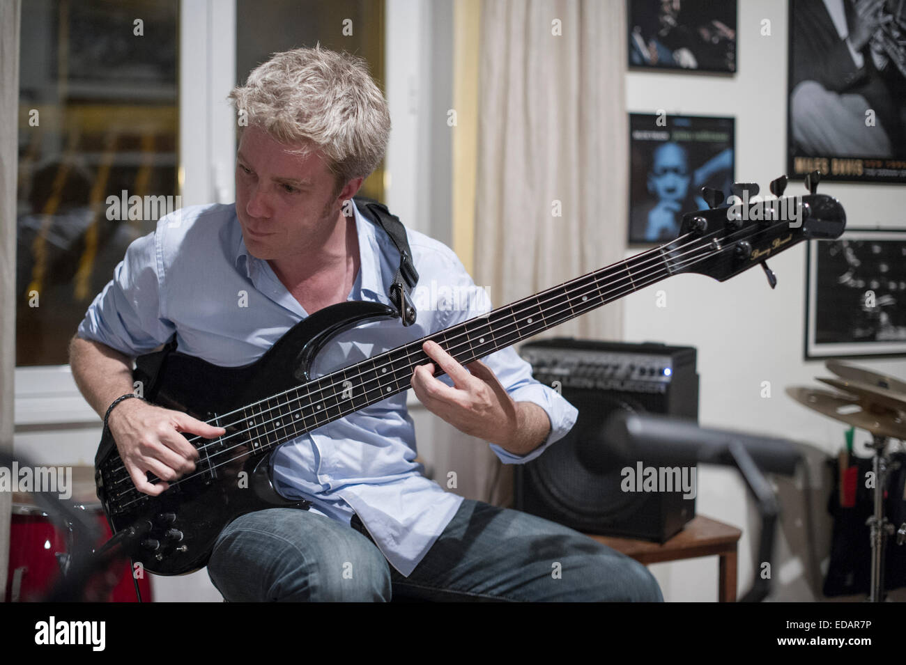 Il bassista jazz/ compositore, attore Kyle Eastwood, Clint Eastwood figlio Foto Stock