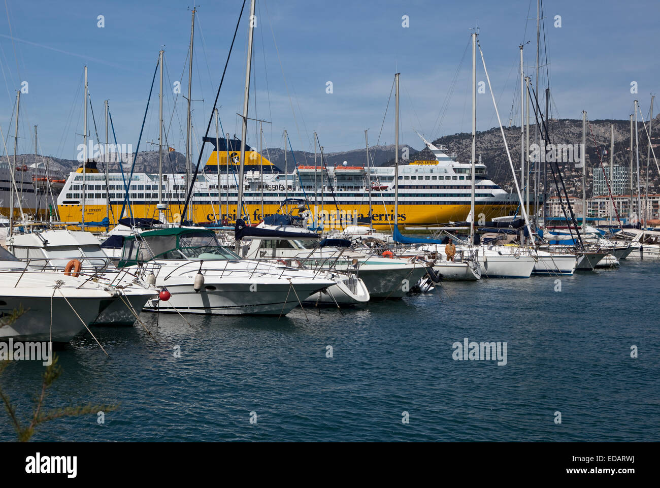 Il porto di Tolone (Var, Francia) Foto Stock